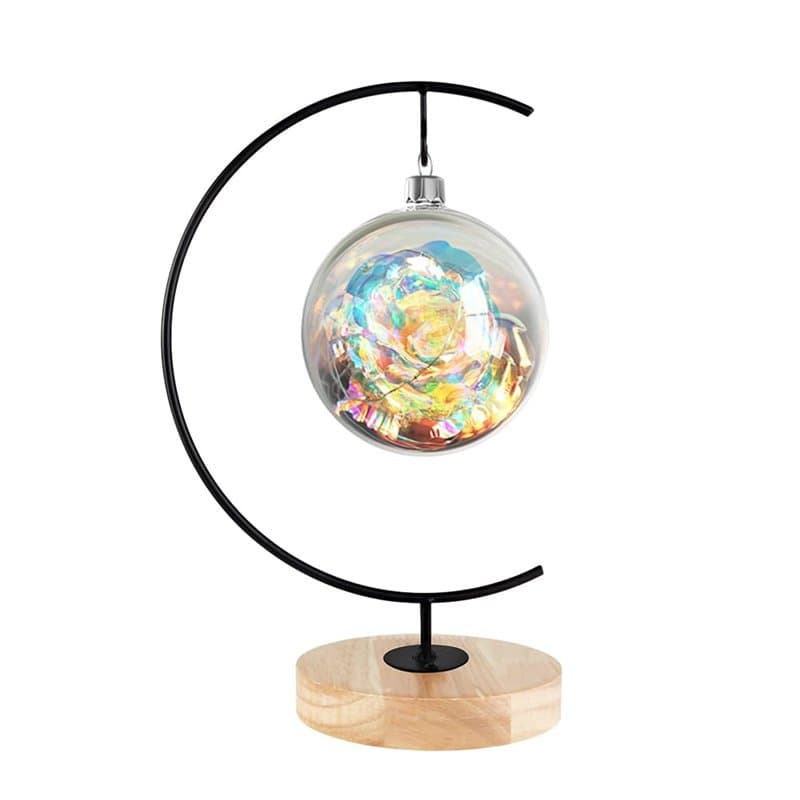 Fosinz Support à Plante Suspendue Bois en Fer pour Suspendre Un Terrarium en Verre, Globe, Ornement de Noël et décoration de Mar