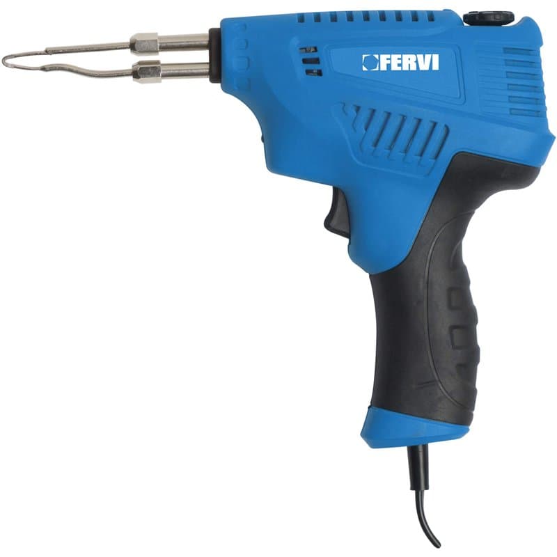 Fervi 0443 Multifonctions Fer à souder Instantané 200W 230V Cyan/Noir