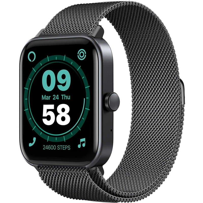 SMARTY2.0 - Smartwatch SW038D - Noir - Assistant Vocal Alexa intégré, Appels Bluetooth, 14 Modes Sportifs, Écran de 1,8" - Brace