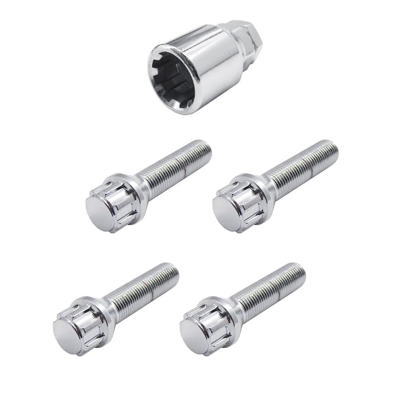SIMONI RACING BRA/70 Kit 4 Boulons antivol - Boulons antivol pour Roues Clé 17-19 M14x1.5 Longueur 50 mm
