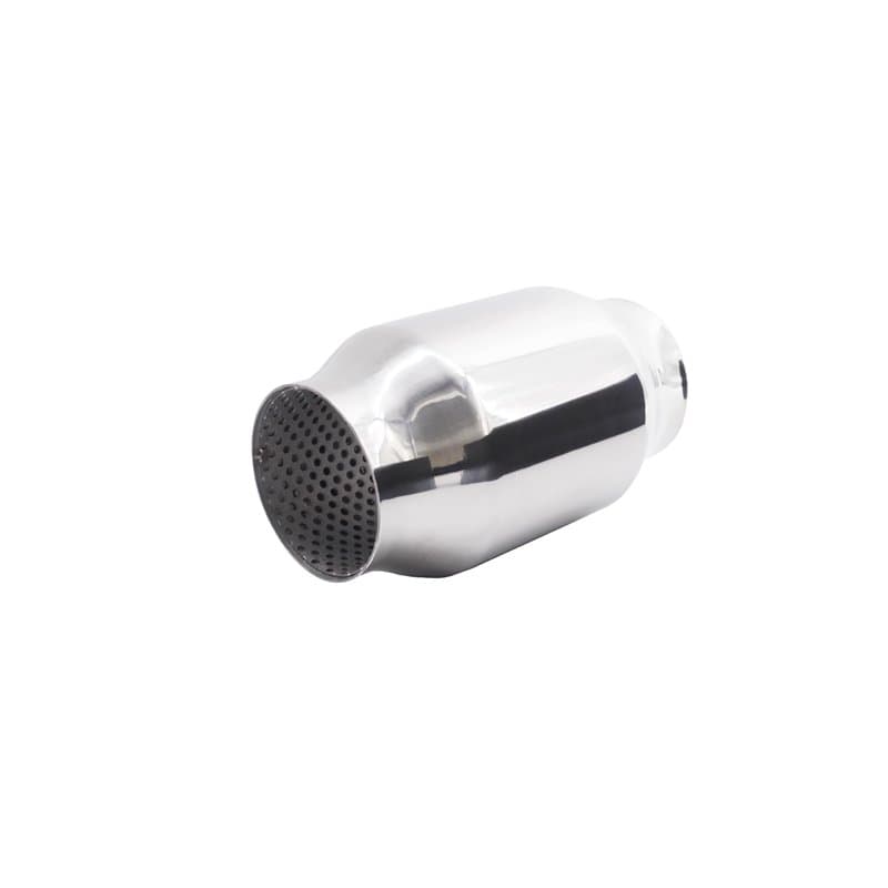 Simoni Racing ESR4 - Silencieux Sport Universel, Sortie Ronde Droite, Silencieux Droit pour Auto en Acier Inoxydable, Longueur 1