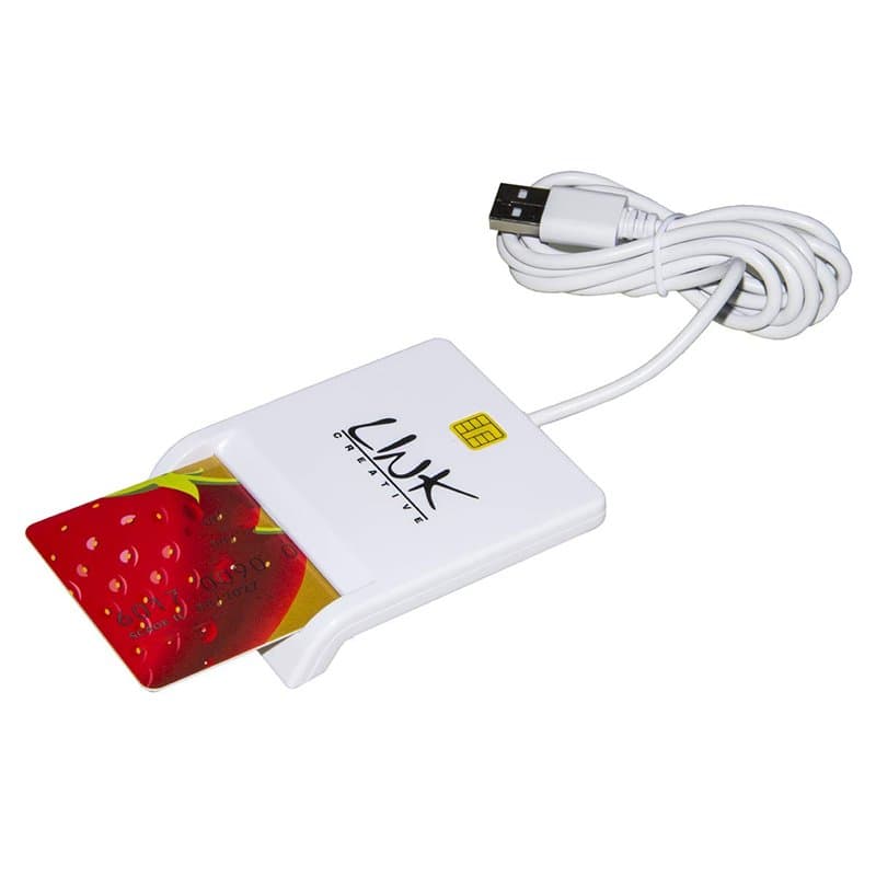 Link Accessori LKCARD02 Intérieur USB 2.0 Blanc lecteur de cartes à puce - Lecteurs de cartes à puce (Intérieur, Blanc, Acryloni