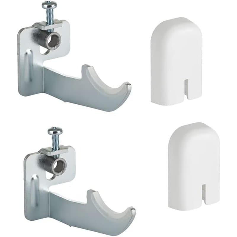 MB Support Mural pour radiateurs en Aluminium avec réglage Vertical, capacité de Charge jusqu'à 100 kg. Couvercles, vis et Chevi