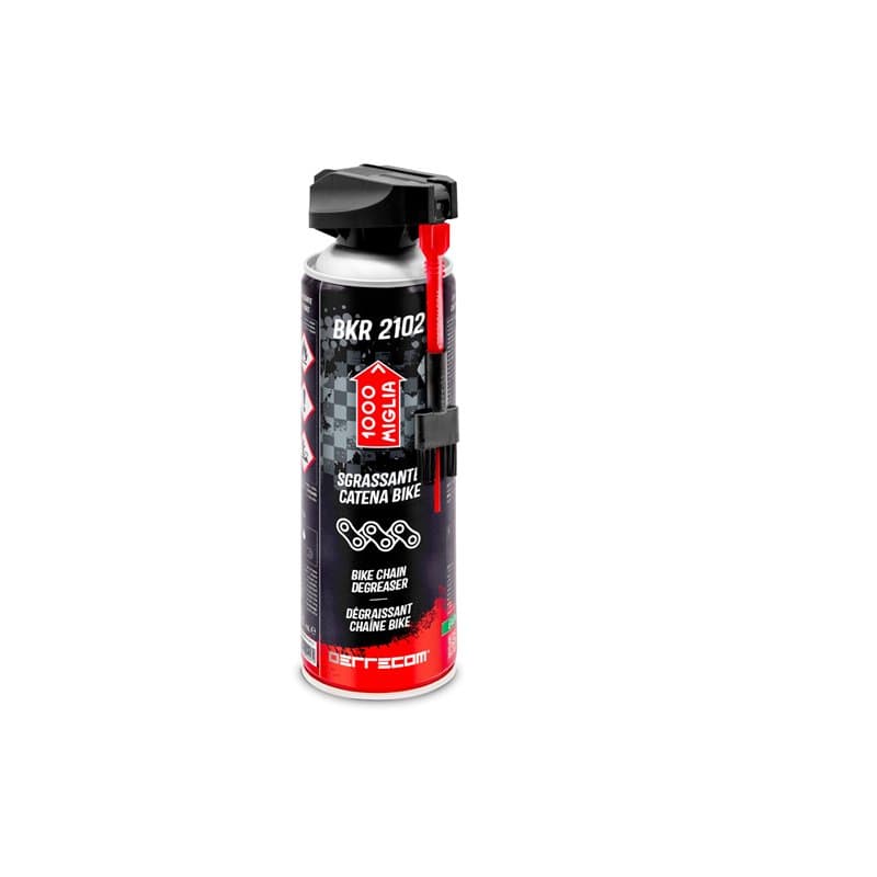 Errecom 1000 Miglia BKR 2102 Spray Dégraissant pour Chaîne Vélo avec distributeur spécial double position, Aérosol 500 ml