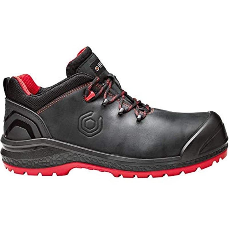 Base Protection, Be-Uniform Chaussure de Sécurité pour Hommes, Noir et Rouge, Taille 41