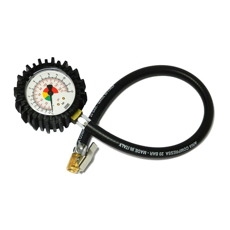 Bamax BX106FM Manomètre semi-professionnel pour test de pression des pneus, noir