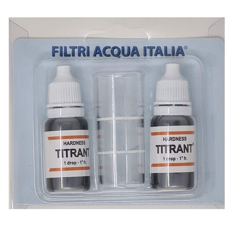Titrant Kit d'analyse de dureté de l'eau (Grades Français) pour mesurer le calcaire Lot de 2 pièces