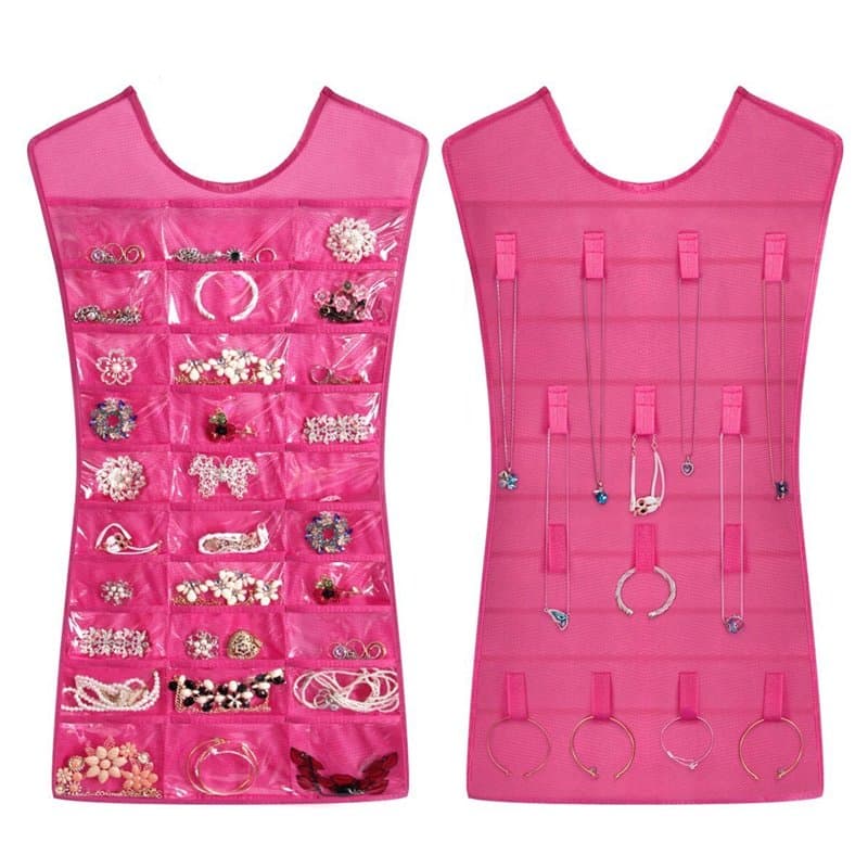 LEOFLA Robe présentoir Portefeuille Robe Porte Bijoux Bracelets Colliers Bijoux Fantaisie Variable, Moyenne