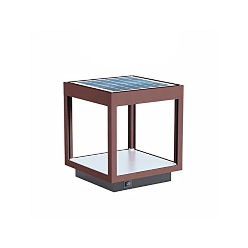 Beneito Faure Corten Lampe solaire LED avec panneau solaire portable en aluminium pour extérieur IP65