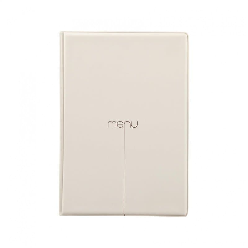 DAG Style Porte-Menu Ligne Risto, Format A5, Couleur Sable, fabriqué en Italie, pour Feuilles 21x14,8cm