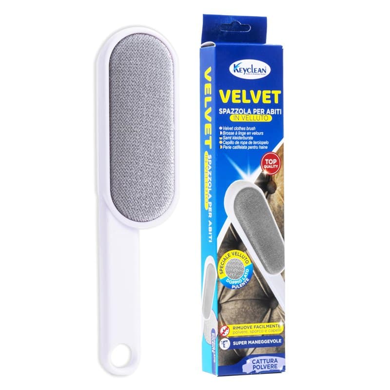 IPEA Brosse à Vêtements en Velours pour Vêtements, Canapés, Meubles Rembourrés - Brosse Double Face pour enlever Les Cheveux, Le