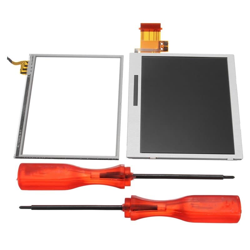 C-FUNN Écran LCD Inférieur Ecran Tactile Outil De Remplacement pour Nintendo DS Lite Dsl