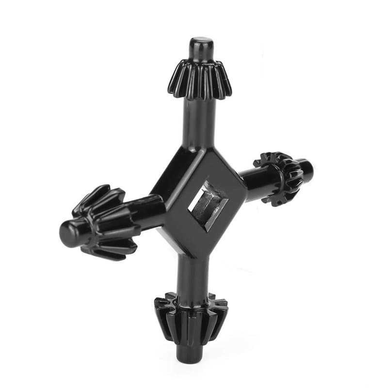 Clé de mandrin de forets 4 en 1, clé de mandrin multifonctionnelle pour perceuses en Alliage 4 en 1, Outil de Forage portatif ad