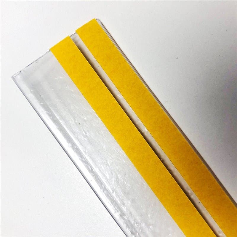 Lot de 50 porte-prix fabriqués à partir de matériaux recyclés avec 2 autocollants de 1 mètre pour étiquettes de 39 mm. Couleur t