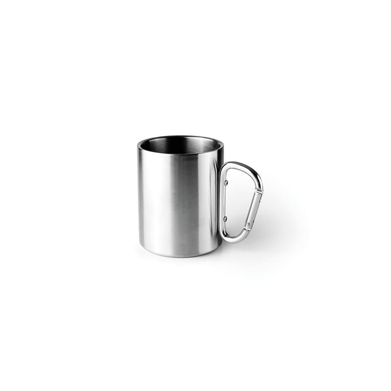 IBILI - Tasse avec mousqueton 350 ml, acier inoxydable 18/10, double paroi