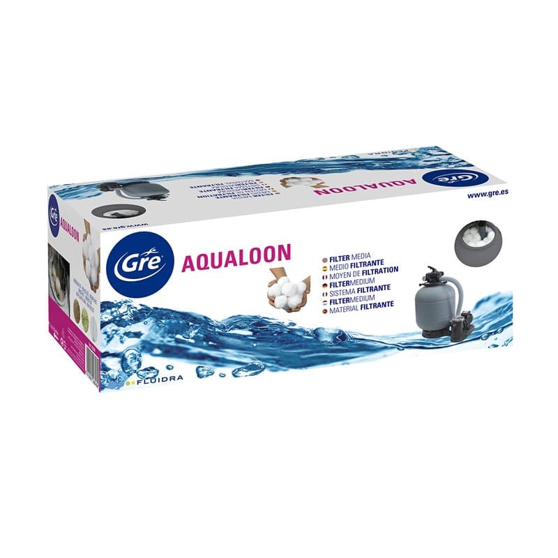 Gre AQ700 - Aqualoon, média filtrant. Fabriqué en polyéthylène. Lavable et réutilisable. 700 grammes.