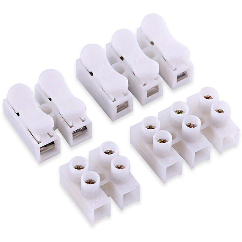RUNCCI-YUN 60 pcs2P CH2 + 3P CH3 rapide connecteur de fil de câble,CH2 Connecteur Ressort,Bornes de Connexion automatique,Bornie