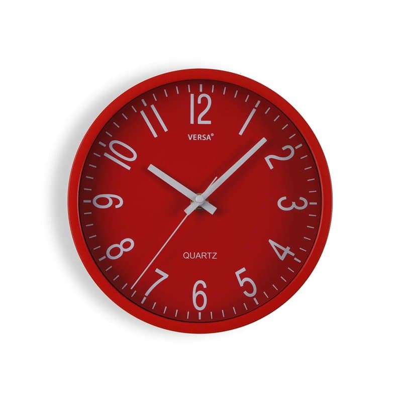 Versa Raven Horloge Murale Silencieuse et Décorative, pour Cuisine, Salon ou Salle à Manger - Facile à Lire, Dimensions (H x L x