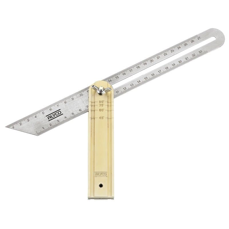 Alyco - Fausse équerre en inox manche aluminium, 250 mm - 197398