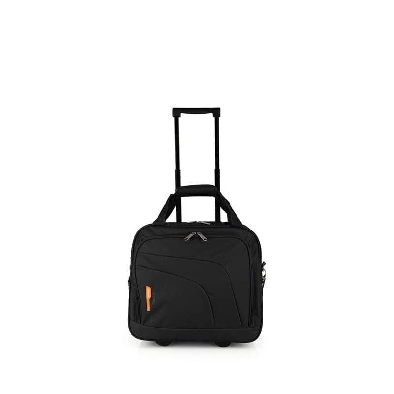GABOL Mallette avec roulettes Noir Sac de Travail Unisexe, Adulte, Taille Unique