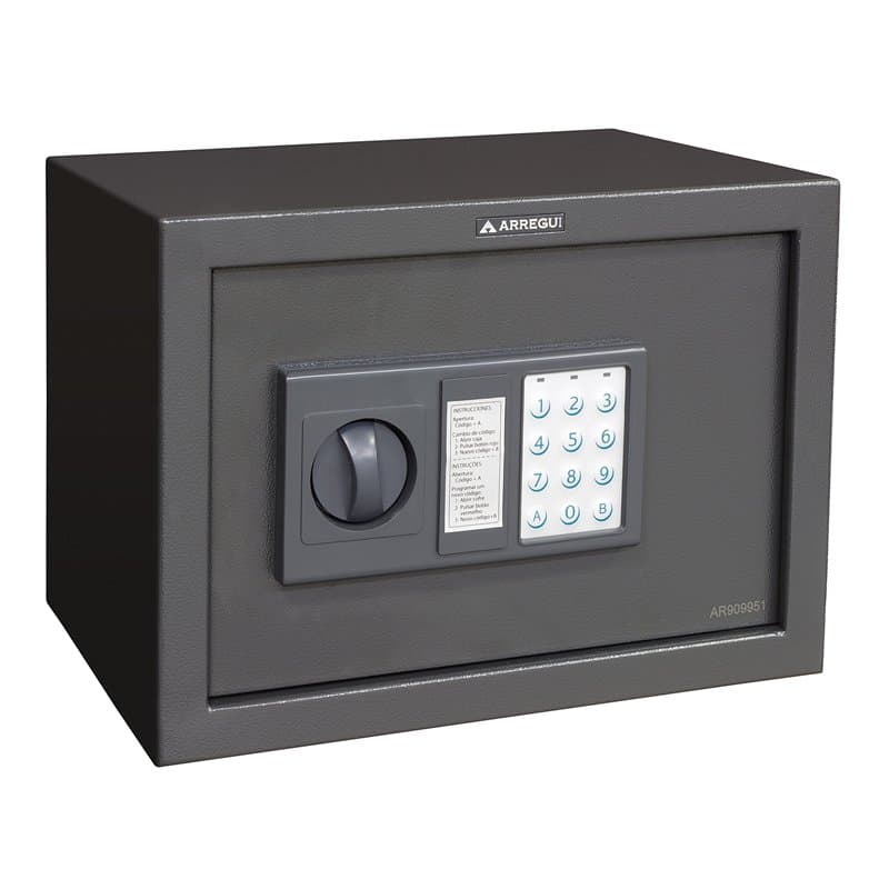 ARREGUI Class T25EB Coffre-fort en acier avec serrure électronique, clavier à code programmable, coffre-fort de sécurité pour la