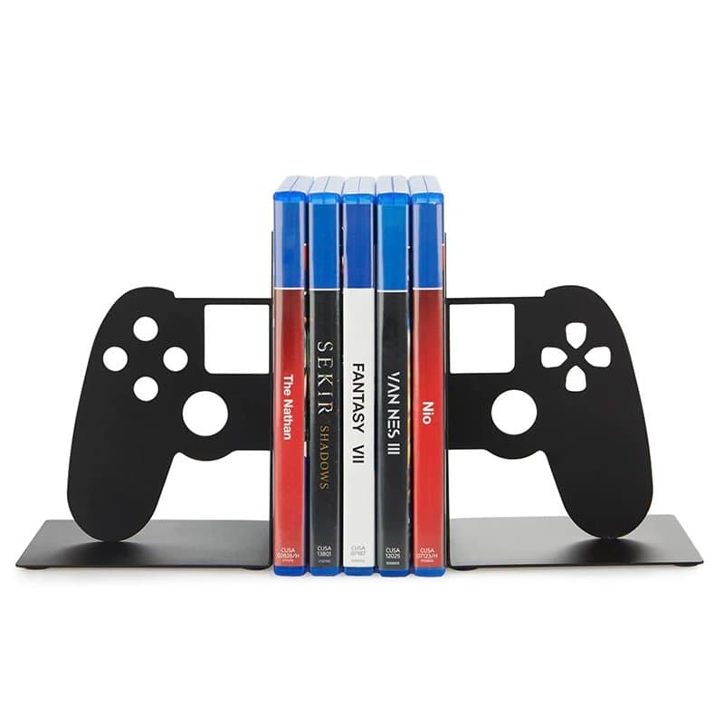 Balvi Support de Jeux vidéo Joypad Couleur Noir Support de Jeux vidéo pour étagère en Forme de manett