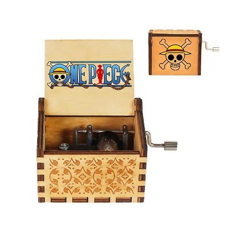 Boîte à musique Titan en bois avec manivelle gravée à la main, cadeau d'anniversaire, Halloween, Noël, Saint-Valentin