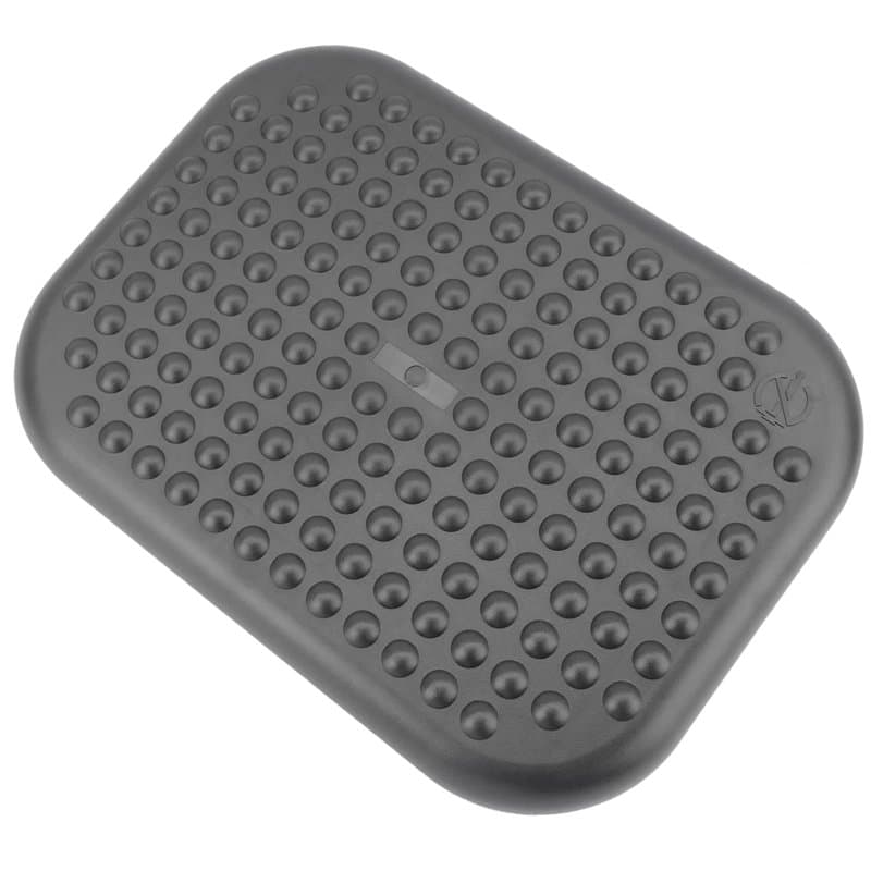 PrimeMatik - Repose-Pieds avec Plateau réglable en Plastique Noir 448 x 335 mm