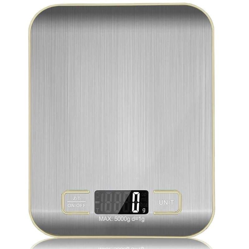 OcioDual Balance de Cuisine Électronique de Haute Précision 5000g/1g avec Écran LCD Rétroéclairé, 6 Unités et Fonction Tare Acie