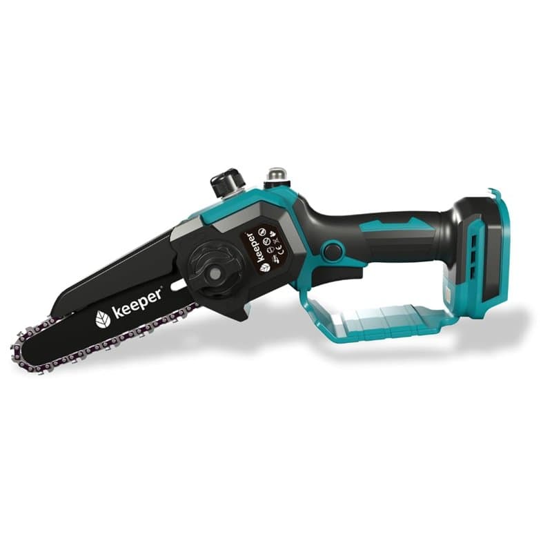 Keeper Scie électrique KP6 21 V, 6 pouces, 300 W, rechargeable, tronçonneuse électrique sans fil avec lumière LED, travail conti