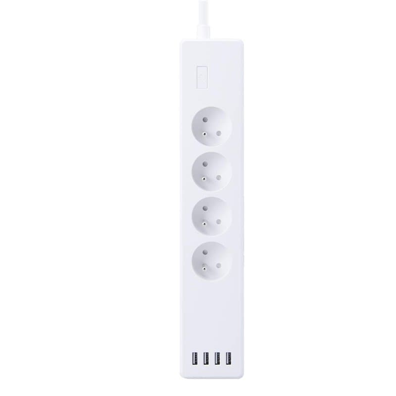 Woox Multiprise intelligente R4027, Fonctionne avec Alexa, Blanc