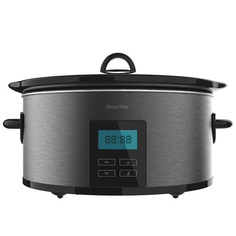 Cecotec Pot de cuisson Lenta Chup Chup Chup 5,5 litres, seau en céramique de forme ovale, couvercle en verre avec joint en silic