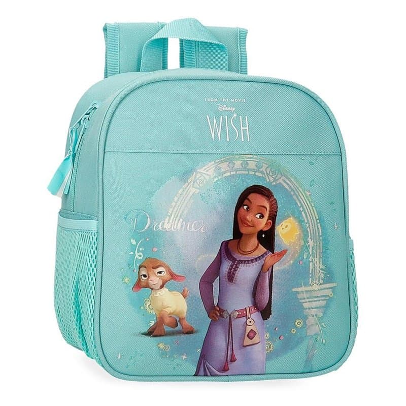 Disney Joumma Wish Dreamer Sac à Dos préscolaire Adaptable à Chariot Bleu 21 x 25 x 10 cm Polyester 5,25 L, Bleu, Talla única, S