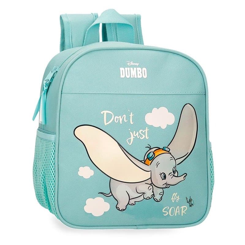 Disney Joumma Dumbo Fly Sac à Dos préscolaire Adaptable à Chariot Bleu 21 x 25 x 10 cm Polyester 5,25 l, Bleu, Talla única, Sac