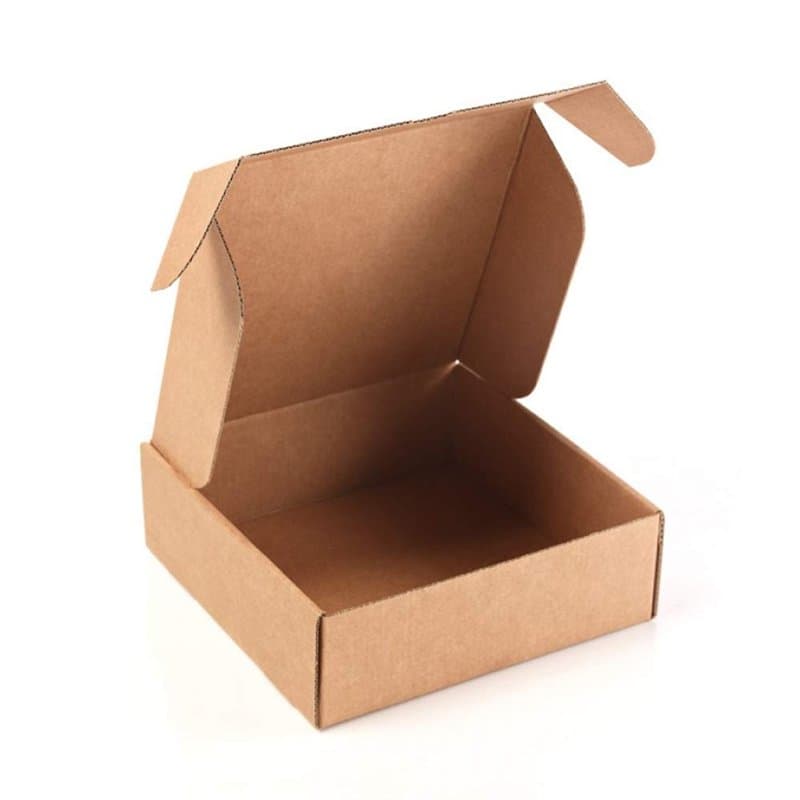 Lot de 20 boîtes en carton kraft auto-montables avec couvercle – Double paroi, résistantes pour expéditions, e-commerce et servi