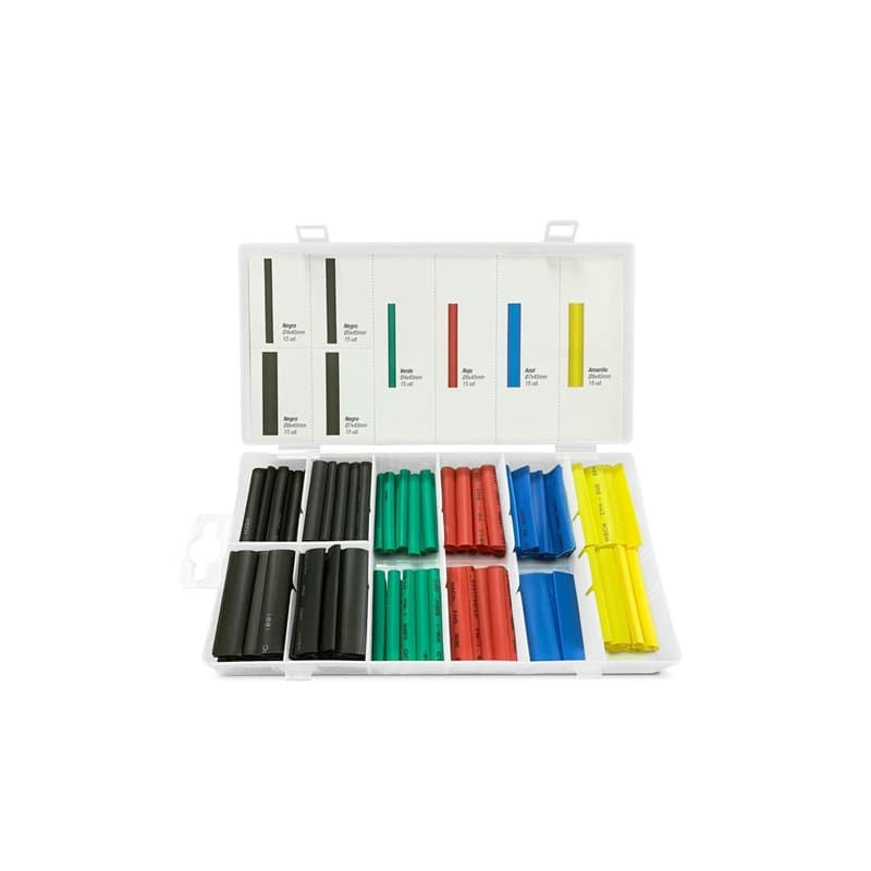 Lot de 120 gaines thermorétractables de différentes couleurs, idéales pour isoler et protéger les câbles et connexions électroni
