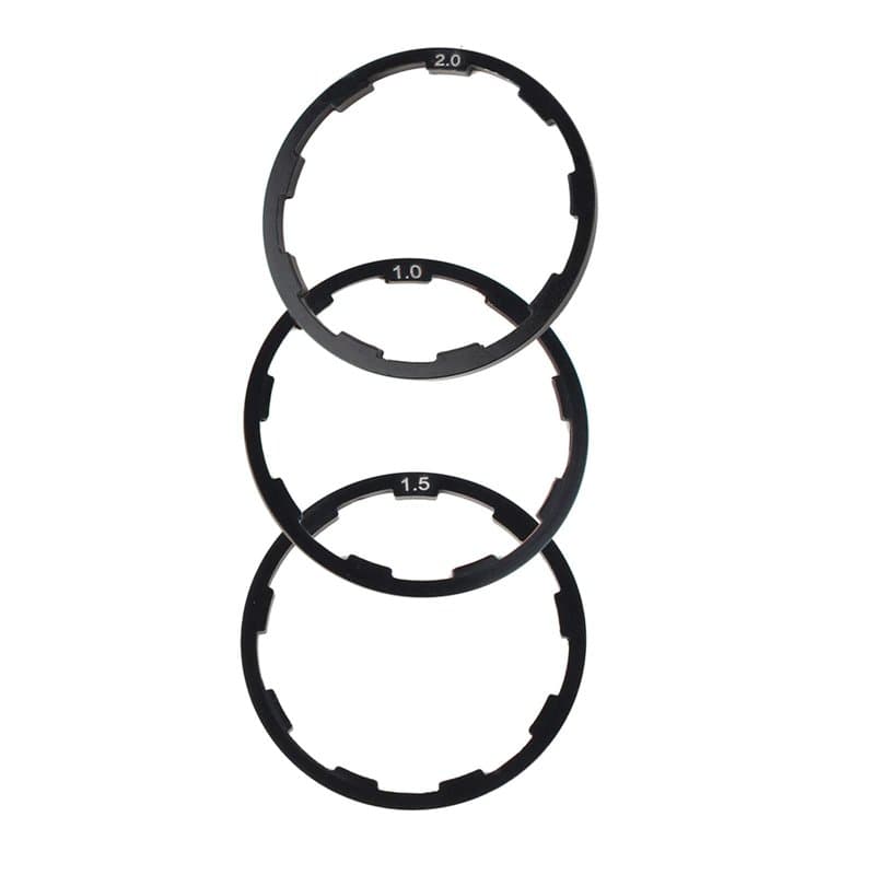Elprico Entretoise de moyeu 1 mm + 1,5 mm + 2 mm, rondelle Robuste pour réglage du pédalier de vélo, Volant d'inertie, vélo de R