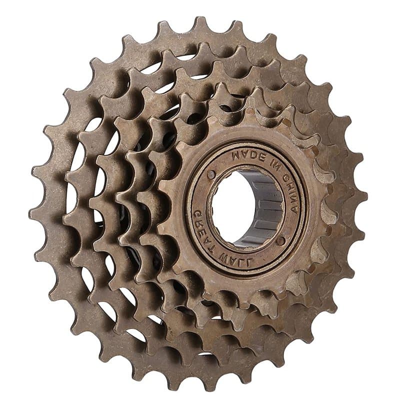 Demeras Pignon de Cassette de Roue Libre de vélo de Volant de vélo de Montagne 6 Vitesses 14T 28T Accessoire de Remplacement de