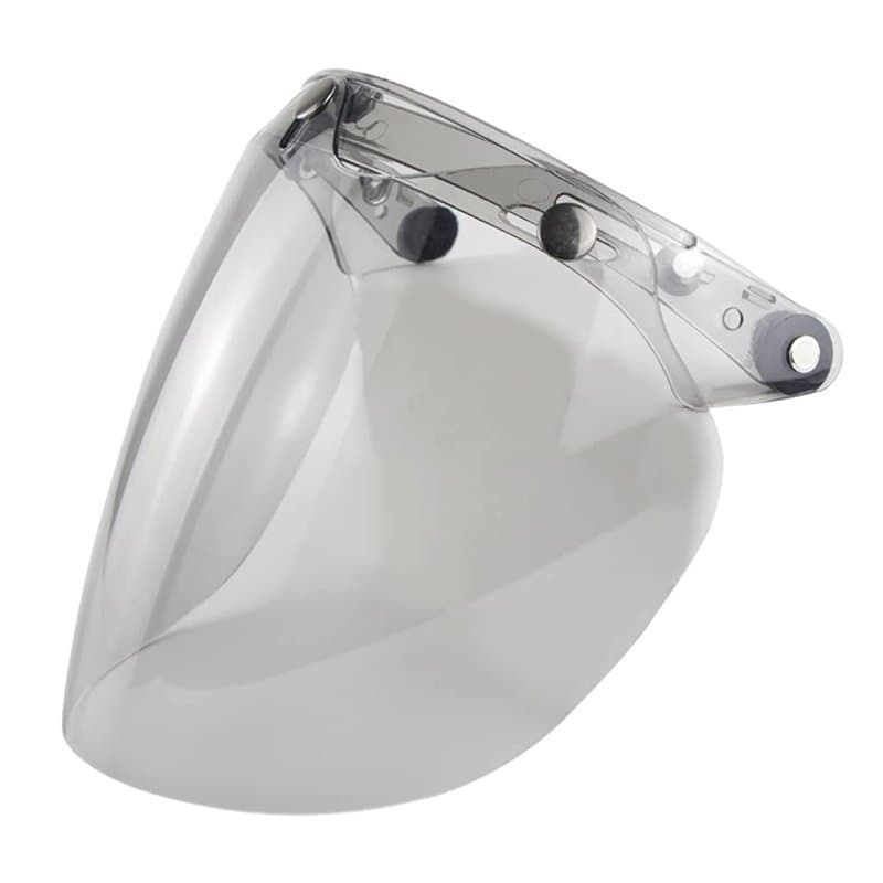DANLINI Lentille de Casques de Moto, visière de Casque à Visage Ouvert 3 visière de Bouclier à Pression Casque coloré visière à