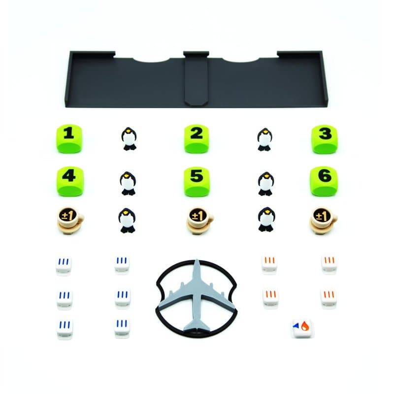BGExpansions- Pack d'Amélioration pour Sky Team™ | Jeu de Base et Extension Turbulence | 28 Pièces | Tokens 3D et Accessoires Pr