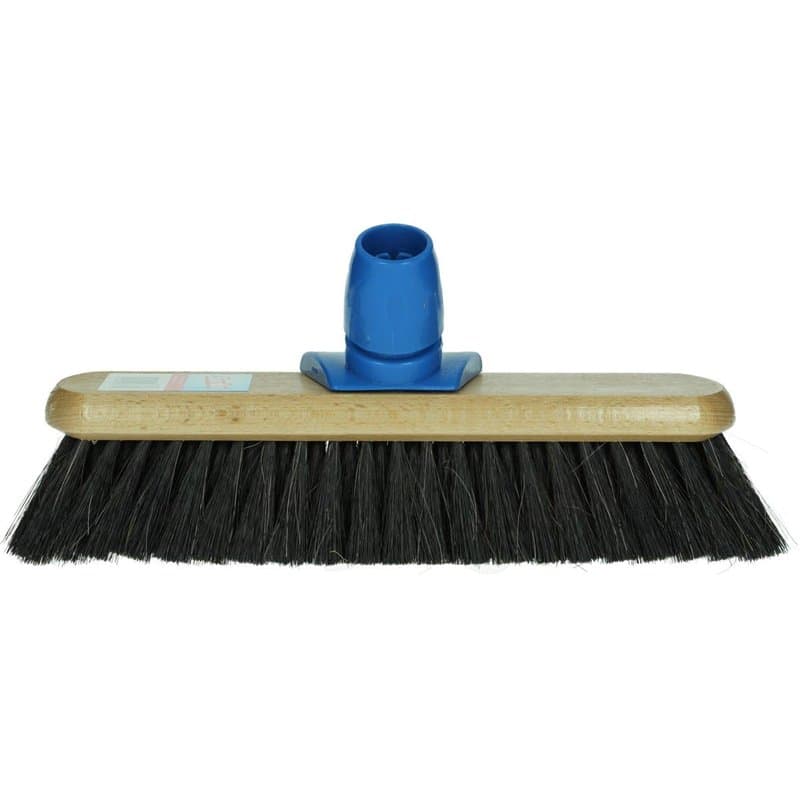 Sorbo Balai de Chambre – 30 cm – Balai en Bois avec Mélange de Poils Doux et Crins de Cheval – pour Sols Lisses comme Bois, Stra