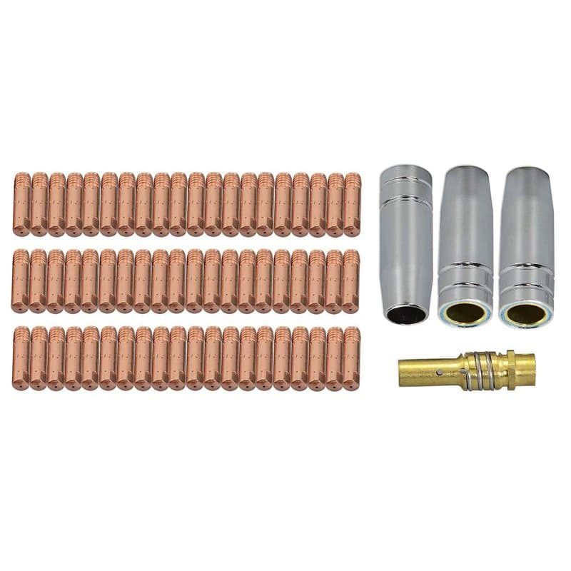 RIVERWELD MIG MAG Co2 Électrodes Contact M6 140,0059 0,8mm Buse Conique Gaz 145.0075 Support Pointe de Soudure 002.0078 pour Tor