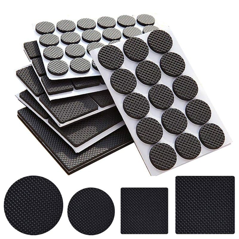 Youery 156 pcs Tapis de pieds de meubles antidérapants légers,tapis antidérapants pour tables et chaises,protecteurs de sol pour