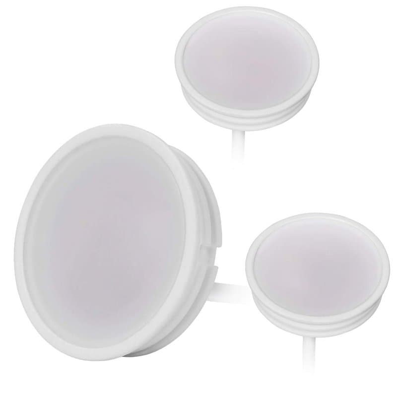 HCFEI Lot de 3 modules LED 230V 3W pour spot encastrable MR16 Blanc chaud Remplacement GU10 Ø 50 mm 120°Angle d'éclairage