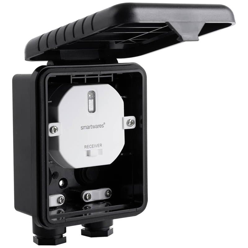 Module domotique avec boîte de jonction Smartwares Plug & Connect - Pour éclairage extérieur - Compatible télécommande et interr