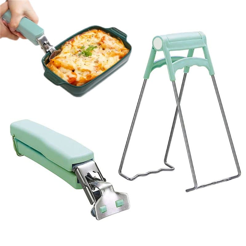 Sunbbingsp Lot de 1 pinces à aliments chauds, pinces à four, pour déplacer la plaque chauffante Bol Plateau Instant Pot (Vert)