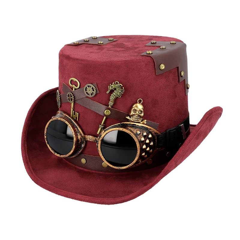 Boland - Chapeau Keypunk pour adultes, couvre-chef pour déguisements de carnaval, carnavals, fêtes à thème et festivals, Steampu