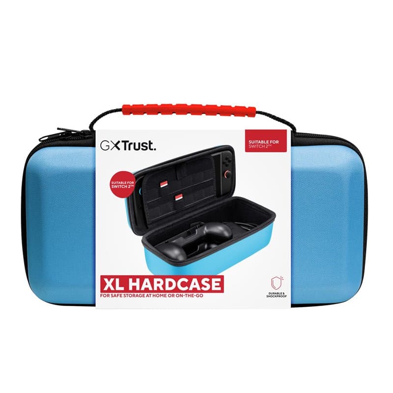 GXTrust 1252B Pochette XL pour Nintendo Switch 2, Étui Switch de Protection avec Conception Antichoc, Poignée, Housse avec Poche