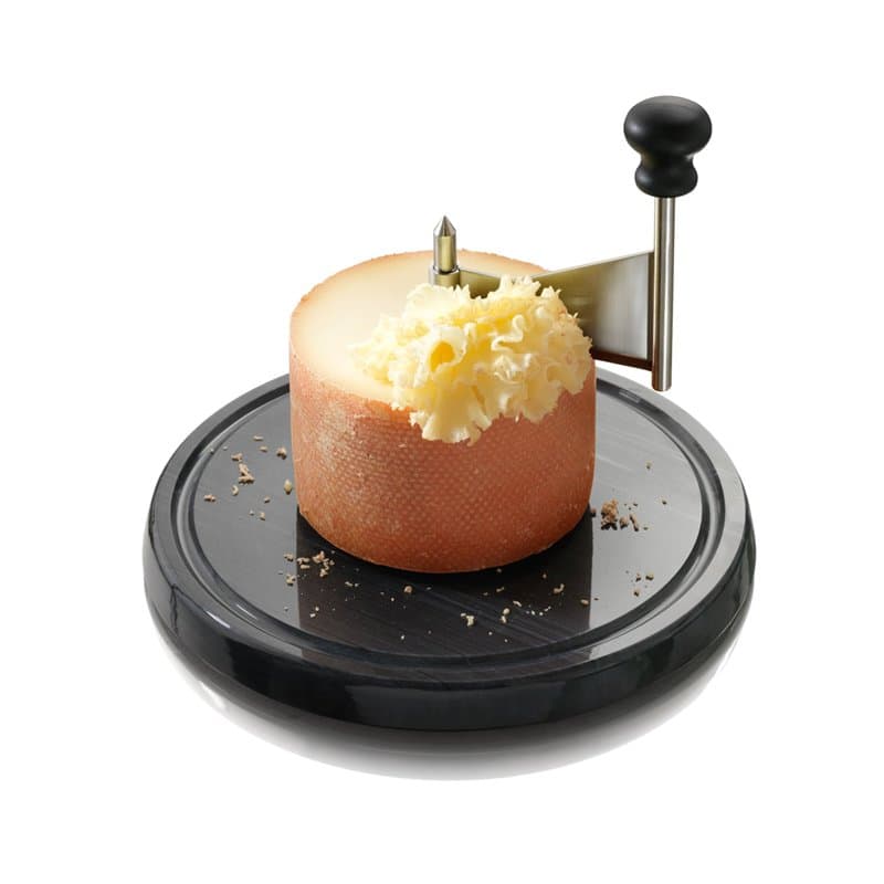 Boska Racloir Tete de Moine Marbre - Appareil Tete de Moine Fromage - Pour Girolle Tete de Moine - Base en Marbre - Noir