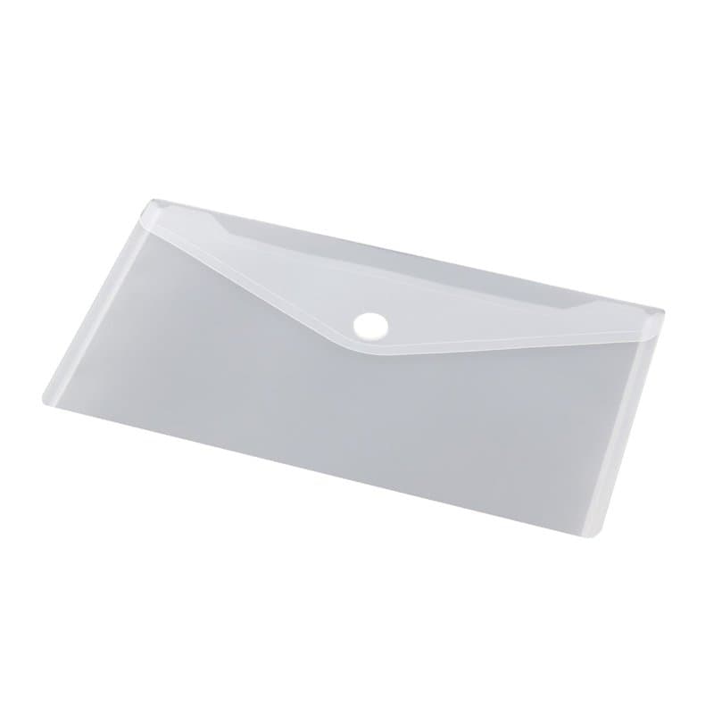Europel Lot de 10 Enveloppes Porte-document, Taille 22.5 x 12.5 cm, Pochette Porte document avec fermeture auto-agrippante, Blan
